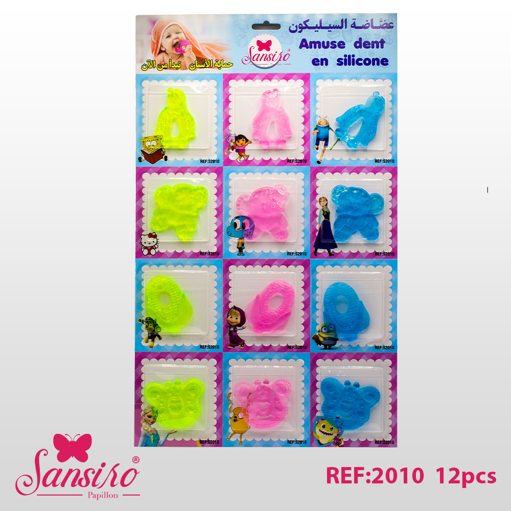 amuse dents en silicone alimentaire.