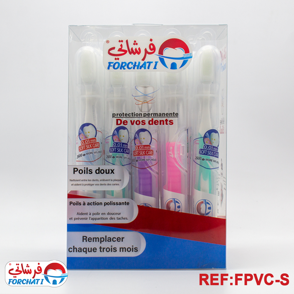 brosses à dents forchati en silicone fpvc-s.